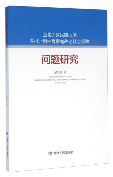 西北少数民族地区农村计划生育家庭养老社会保障问题研究