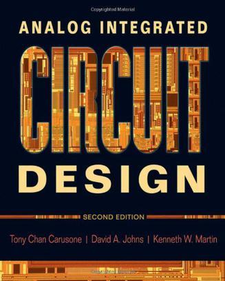 Analog Integrated Circuit Design：2nd edition