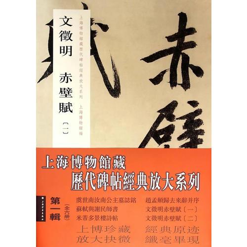 上海博物馆藏历代碑帖经典放大系列（第一辑）（全六册）