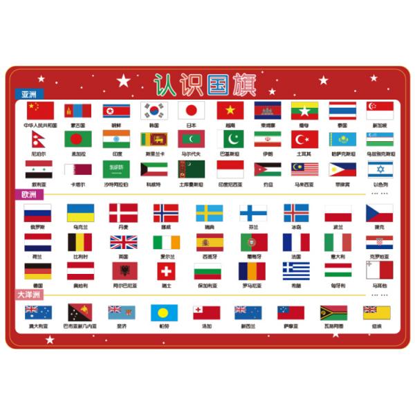 兒童學(xué)習(xí)用表認(rèn)識(shí)國旗