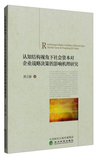 认知结构视角下社会资本对企业战略决策的影响机理研究