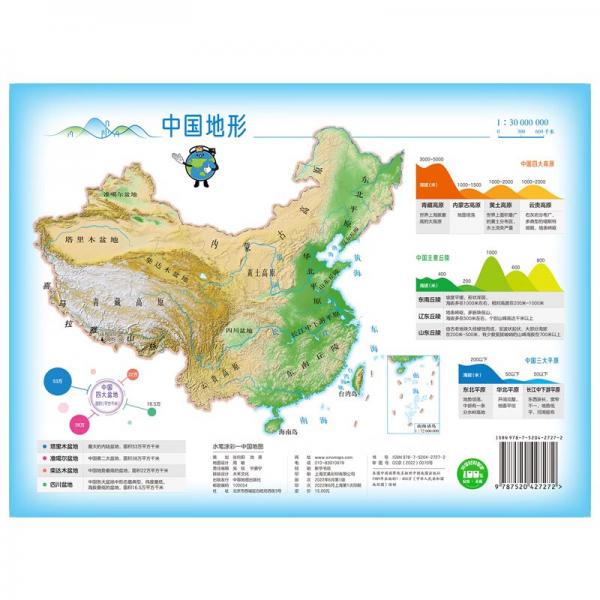 水笔涂彩—中国地图