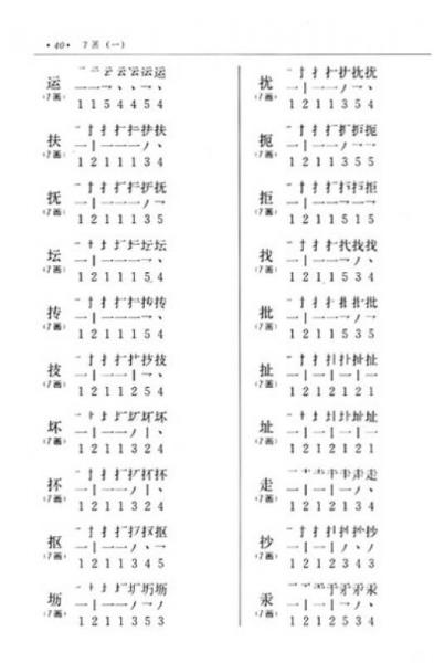 现代汉语通用字笔顺规范