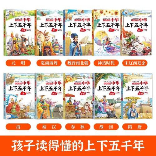 写给孩子的思维导图中华上下五千年注音版漫画儿童历史类书小学生版中国历史知识读物写给儿童的中国历史书籍一二三四五六年级课外读物经典