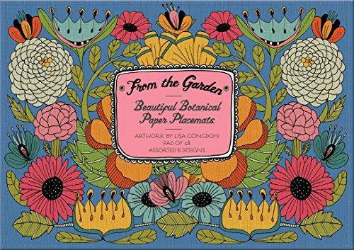 From the Garden: 48 Beautiful Botanical Placemats: Artwork by Lisa Congdon - 48 Placemats - 6 Assorted Designs