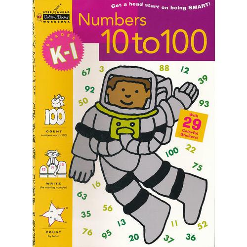 Numbers 10 to 100 Grades K-1 (Litltle Golden Book) 从10到100（金色童书,学龄前练习册）9780307035868