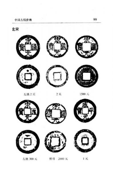 中國古錢價目圖錄