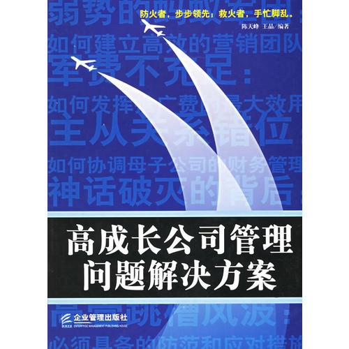 高成長(zhǎng)公司管理問題解決方案