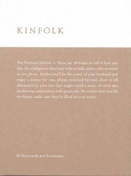 Kinfolk Notecards - The Weekend Edition