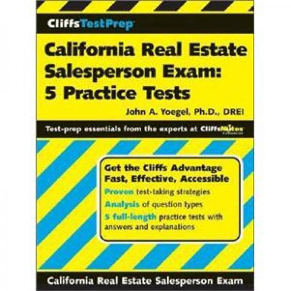 CliffsTestPrep California Real Estate Salesperson Exam