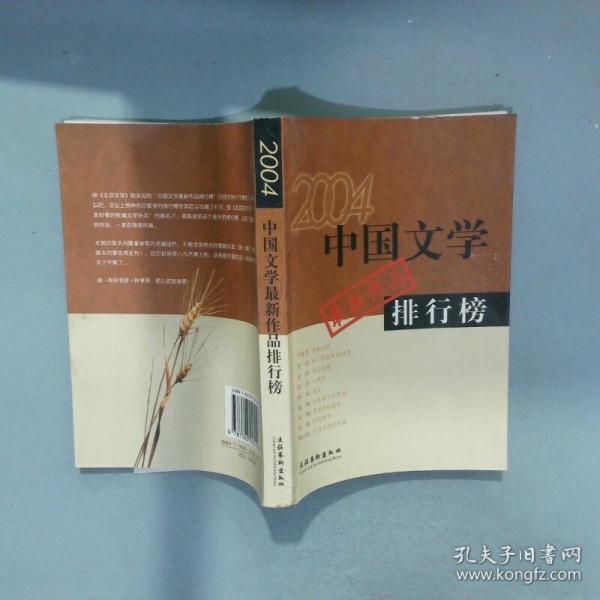 中国文学最新作品排行榜.2004