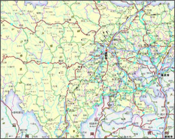 四川省地图