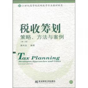 税收筹划/21世纪经济管理精品教材·财政与税务系列