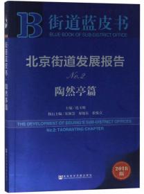 街道蓝皮书：北京街道发展报告（No.2新街口篇2018版）
