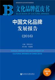 文化品牌蓝皮书：中国文化品牌发展报告（2015）
