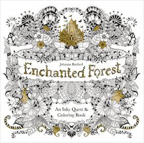 Enchanted Forest: 12 Color-in Notecards