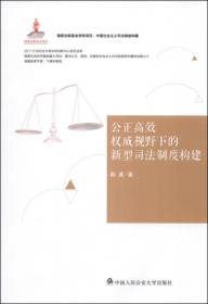 中国社会主义司法制度构建：公正高效权威视野下的民事司法制度研究