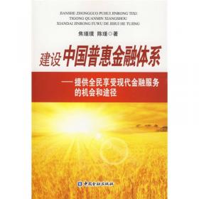 普惠金融:基本原理与中国实践