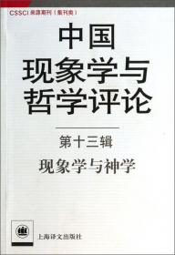 中国现象学与哲学评论第4辑:现象与社会理论 (平装)：:现象学与社会理论