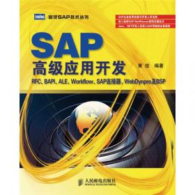 SAP高级应用开发：RFC、BAPI、ALE、Workflow、SAP连接器、WebDynpro 及BSP