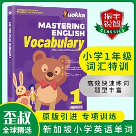 英文原版|新加坡小学英语单词 Mastering English Vocabulary 6 六年级英语词汇练习册12岁
