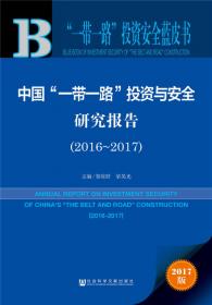 中国“一带一路”投资安全研究报告（2019）/“一带一路”投资安全蓝皮书