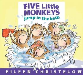 Five Little Monkeys Jumping on the Bed   Board book    五个小猴子在床上跳 英文原版