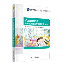 Access数据库应用技术（第3版）/普通高等教育“十一五”国家级规划教材
