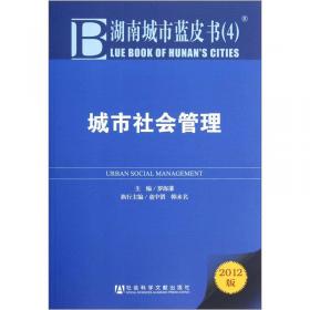湖南城市蓝皮书（3）：城市公共安全（2010版）