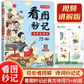 小学生必背古诗词75+80首+专项训练（套装共2册）小学生一到六年级小古文古诗词朗诵 小学通用 1-6年级适用 思维导图彩图大开本 开心教育