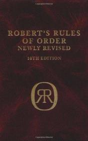 Robert's Rules of Order Newly Revised, 11th edition
