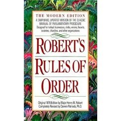 Robert's Rules of Order Newly Revised, 11th edition