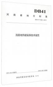 非煤固体矿产勘查钻孔质量标准(DB41\T870-2013)/河南省地方标准