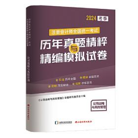 注册会计师2024教材配套 CPA审计十年真题研究手册历年真题 CPA考试专用辅导教材 可搭配网课视频