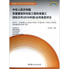 新版建设工程合同示范文本系列丛书：中华人民共和国标准设计施工总承包招标文件（2012年版）合同条款评注