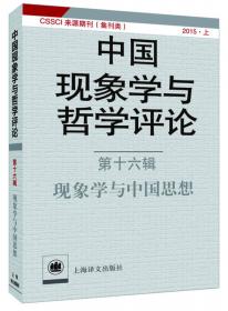 中国现象学与哲学评论第4辑:现象与社会理论 (平装)：:现象学与社会理论