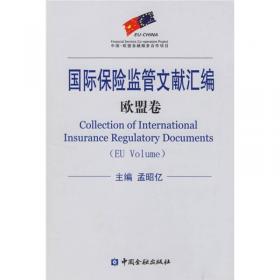 国际保险监管文献汇编NAIC卷（上下册）