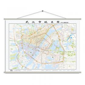 新版武汉市城区图挂图（1.5米*1.1米，双面覆膜，适合办公室书房悬挂）